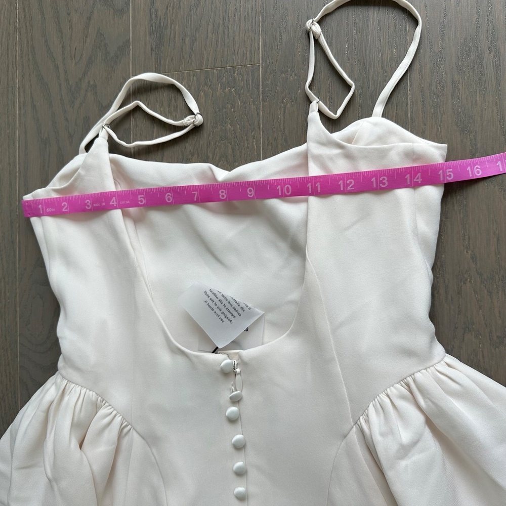 Reformation BONIE Fior Di Latte Ivory White Wedding Dress - Size 6 - with tags - Picture 13 of 15